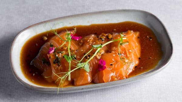 Zuke losos Sashimi